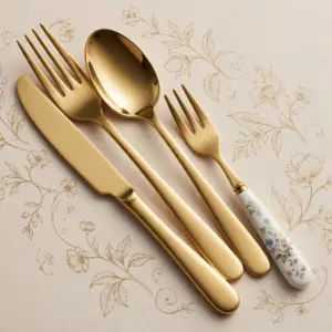 Vintage Bloom Cutlery Set