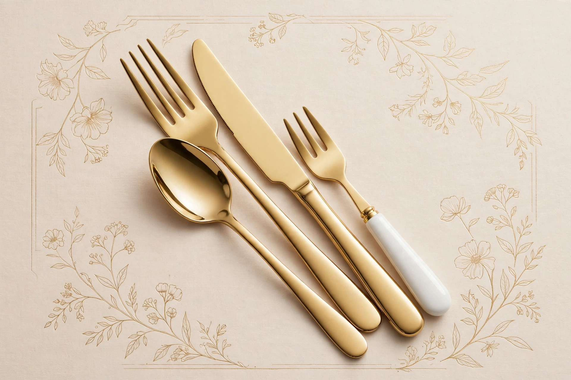 Royal Gold Cutlery Set
