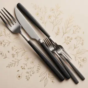 Modern Steel Cutlery Set